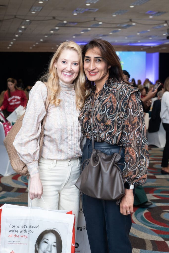 Beth Wermeling Nicole Hoyuela at the Houston Ballet Nutcracker Market Macy's Fashion Show and Luncheon (Photo by Daniel Ortiz)