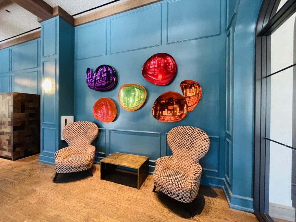 Even the hallways will become art galleries at Bowie House. (Photo by Courtney Dabney)
