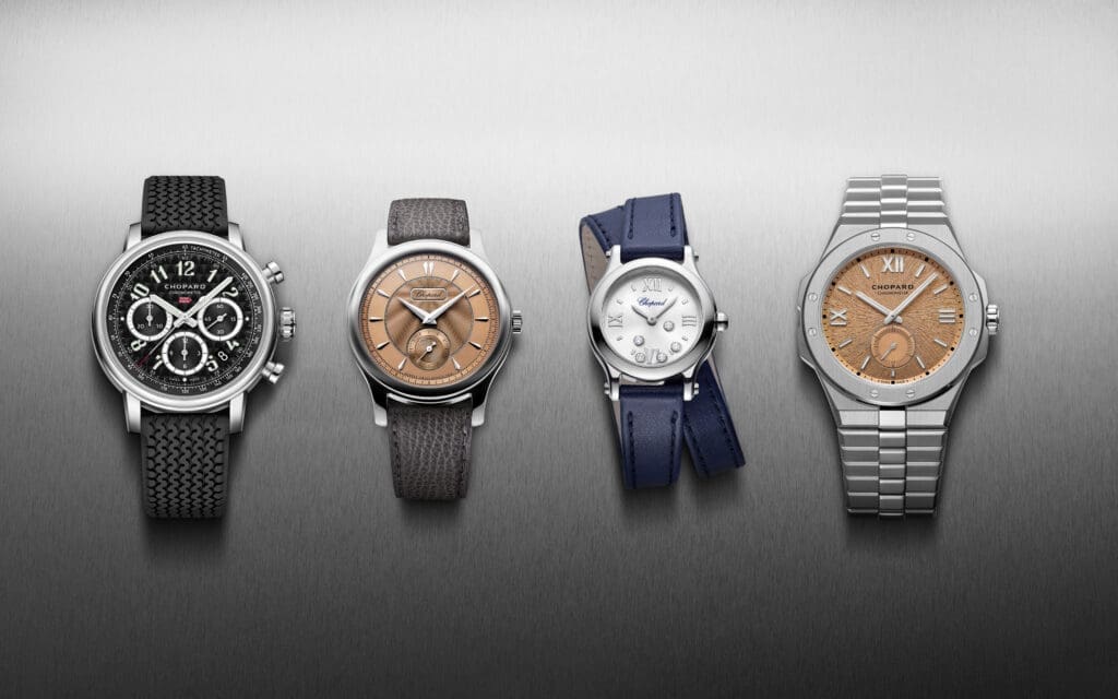 Chopard has become the first luxury Maison to roll out recycled steel for its watches. 