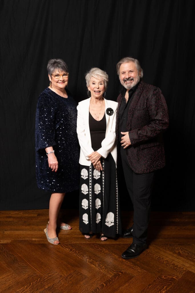 Cissy Segall Davis, Rita Moreno, Ernie Manouse at the 100th anniversary celebration of Miller Outdoor Theatre. (Photo by Daniel Ortiz)