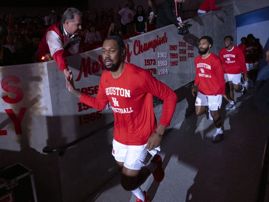 University of Houston basketball lives in the nation's Top 10, often i. the Top 5. (Photo by F. Carter Smith)