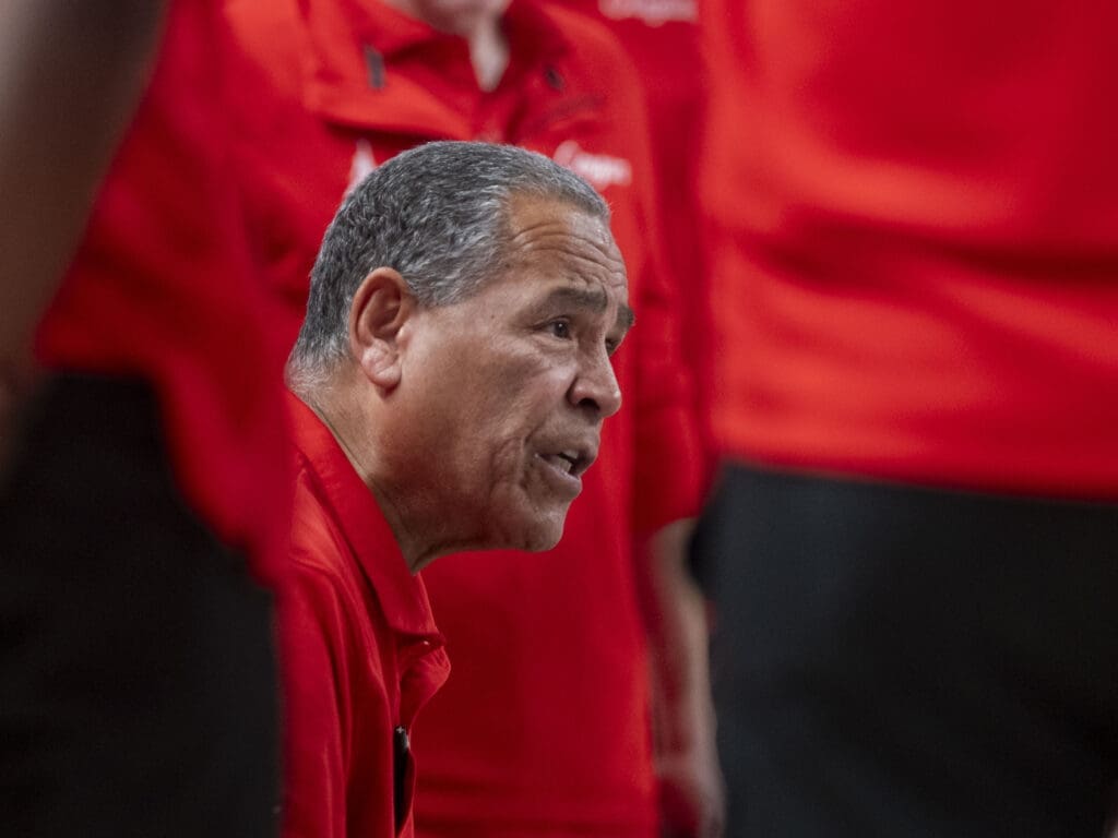 University of Houston head coach Kelvin Sampson should be headed to the Hall of Fame one day. (Photo by F. Carter Smith)