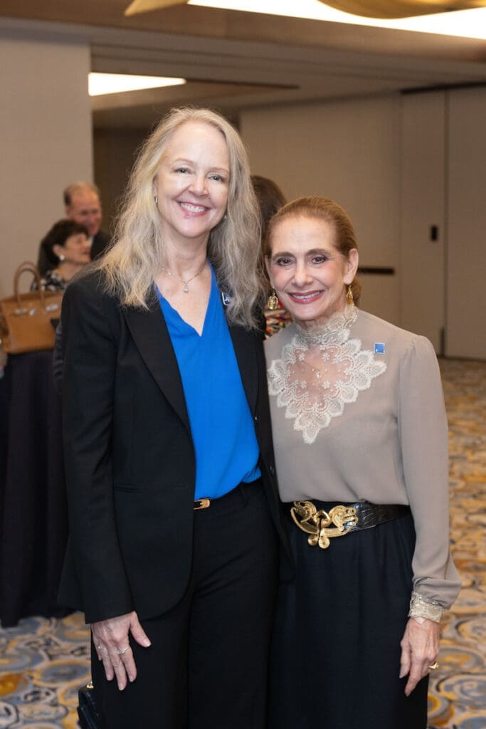 HMH interim co-executive director Kristin Albers, Gail Klein at Holocaust Museum Houston's Guardian of the Human Spirit Award luncheon.  (Photo by Wilson Parish)