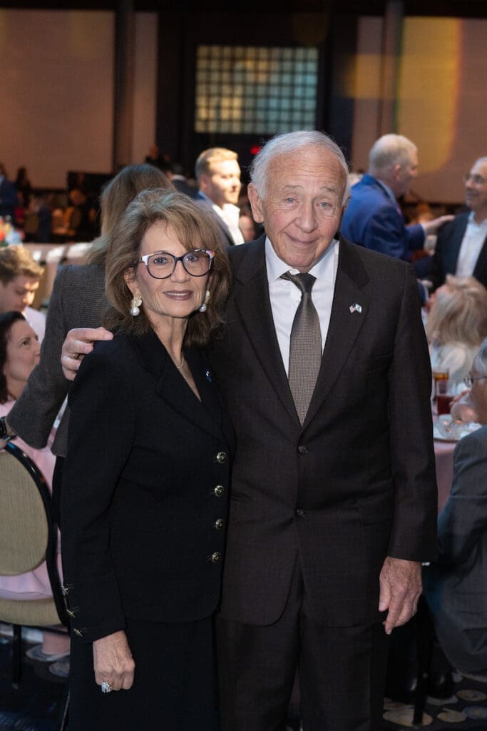 Host committee chairs Vicky & Michael Richker at Holocaust Museum Houston's Guardian of the Human Spirit Award luncheon.  (Photo by Wilson Parish)