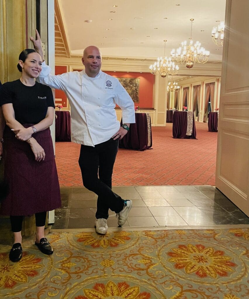  Chef Felipe Armenta with Sous Chef Sophia looking on as guests dined. (Photo by Courtney Dabney)