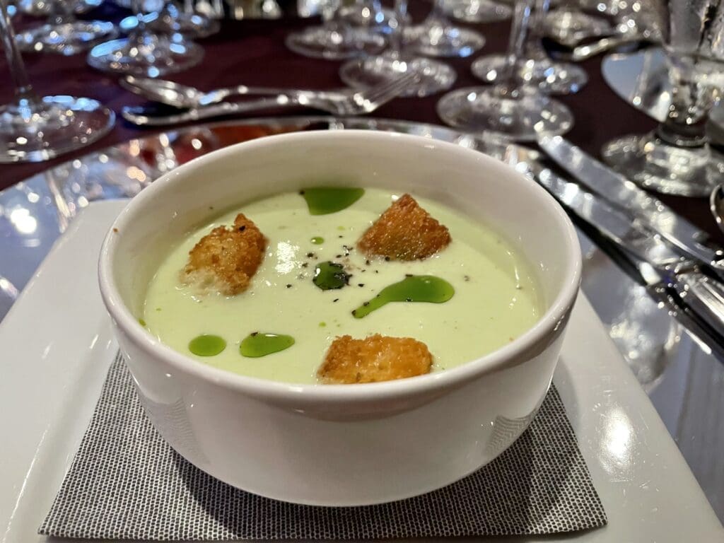 Potato and leek vichyssoise represented Le Margot at Far Out Feast. (Photo by Courtney Dabney)
