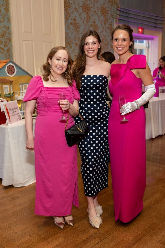 Kate Barrere, Weslee Williams, Mary Kate Carl at the La Petite Maison Gala (Photo by Jenny Antill Clifton)