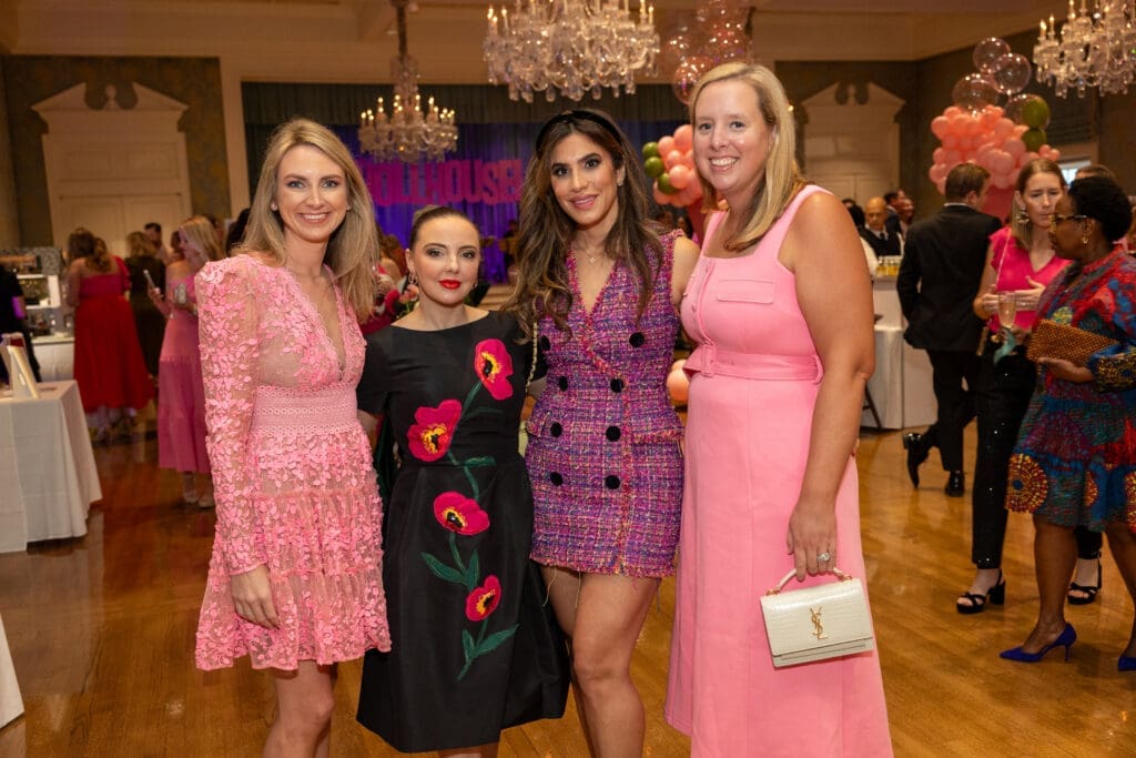Jessica Keegan, Michelle Hart, Jocelyn Humphrey, Lauren Chapman at the La Petite Maison Gala (Photo by Jenny Antill Clifton)