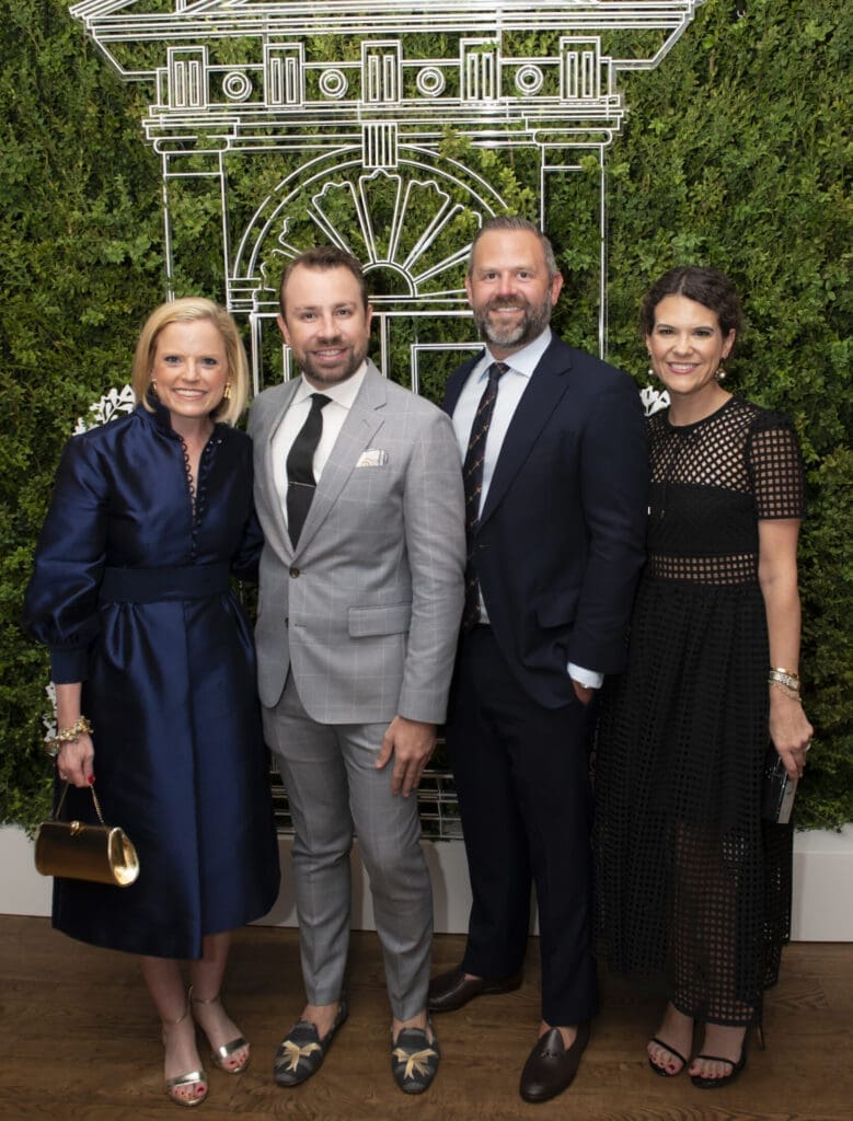 Jennifer Klos, Javier Burkle, Mason McCleskey, Brooke Dowdy at the Kips Bay President’s Dinner (Photo by Tamytha Cameron)