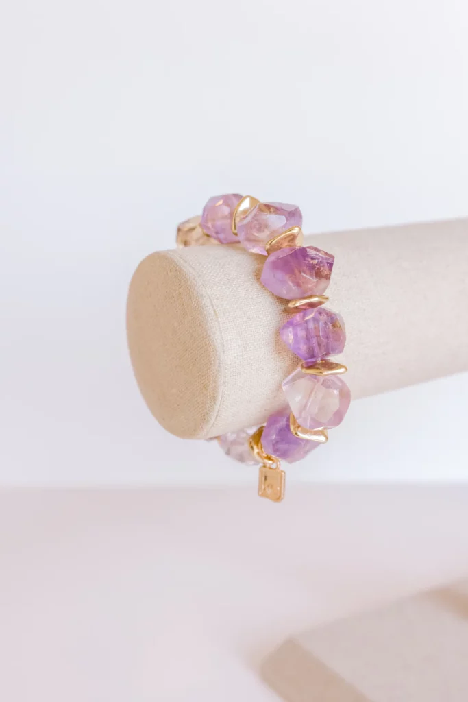 Kori Green's Amethyst Chunk bracelet is just one of the many styles you can find online or at LOCAL Design Studio.