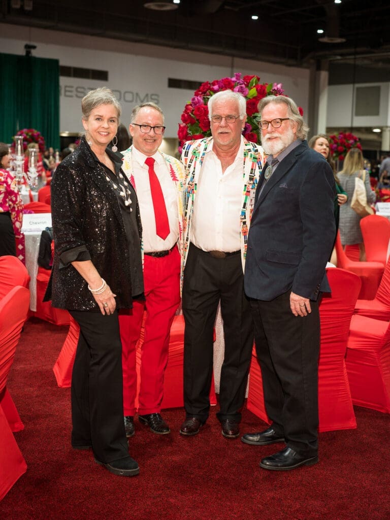 Joan Herring, Shay Calhoun-Gregg, Kirksey Gregg, Jerry Herring at the Houston Ballet Nutcracker Market Wells Fargo Preview Party. (Photo by Daniel Ortiz)