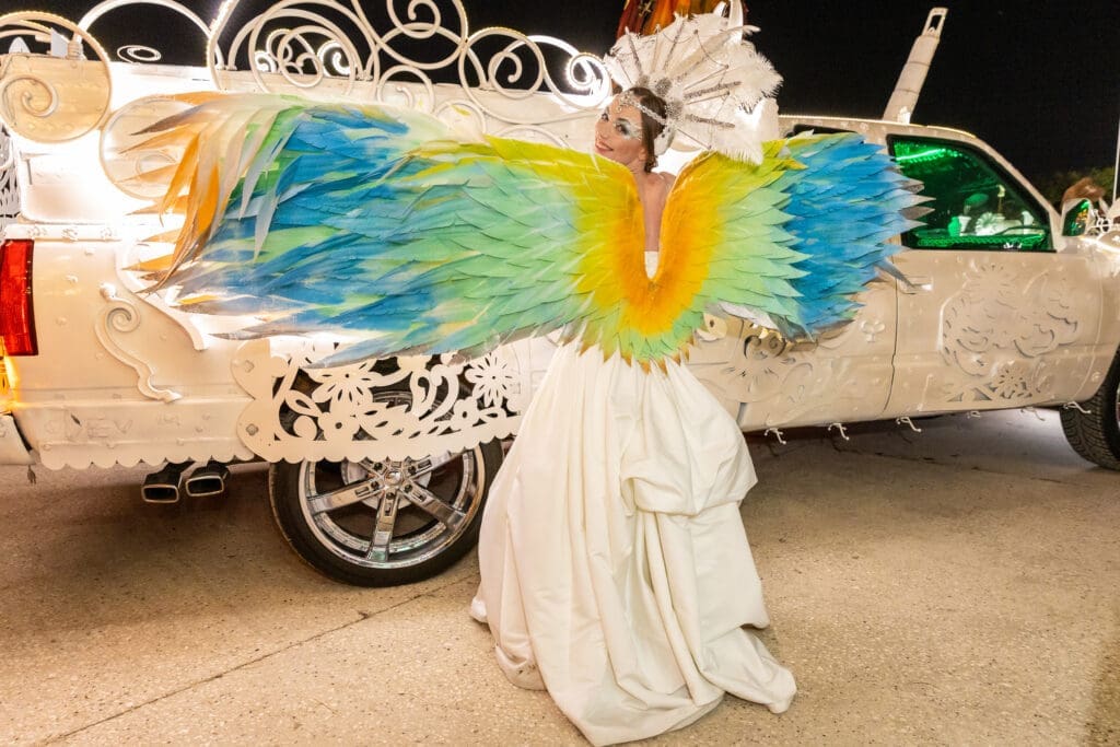 Julia Robinson at Orange Show Gala Where the Wild Things ART (Photo by Emily Jaschke and David DeHoyos)