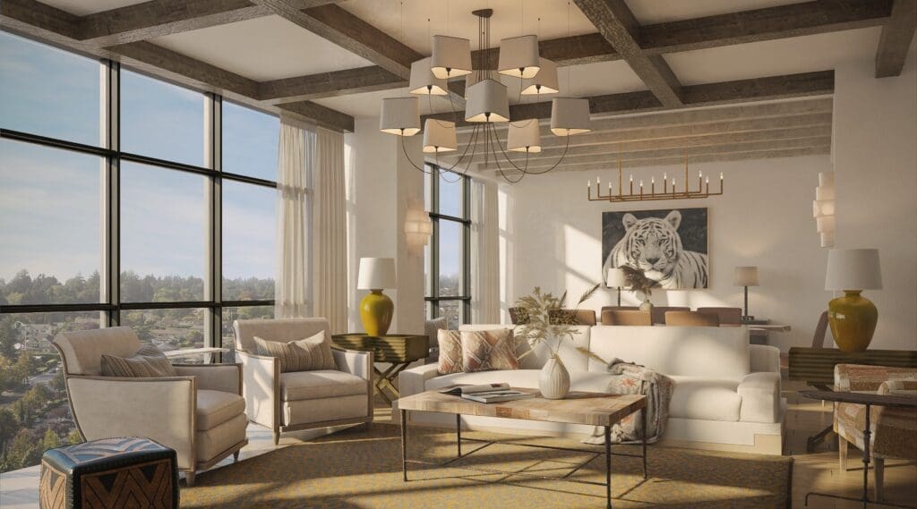 The Goodnight Suite is just one of the showcase spaces at Fort Worth's new Bowie House hotel.