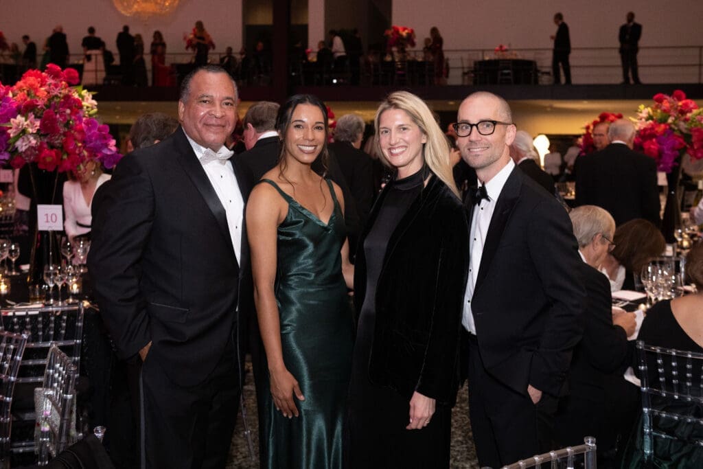 Larry Stokes, Laura Stokes, Chris Goins & Josh Pazda at the Museum of Fine Arts, Houston Grand Gala Ball (Photo by Wilson Parish)