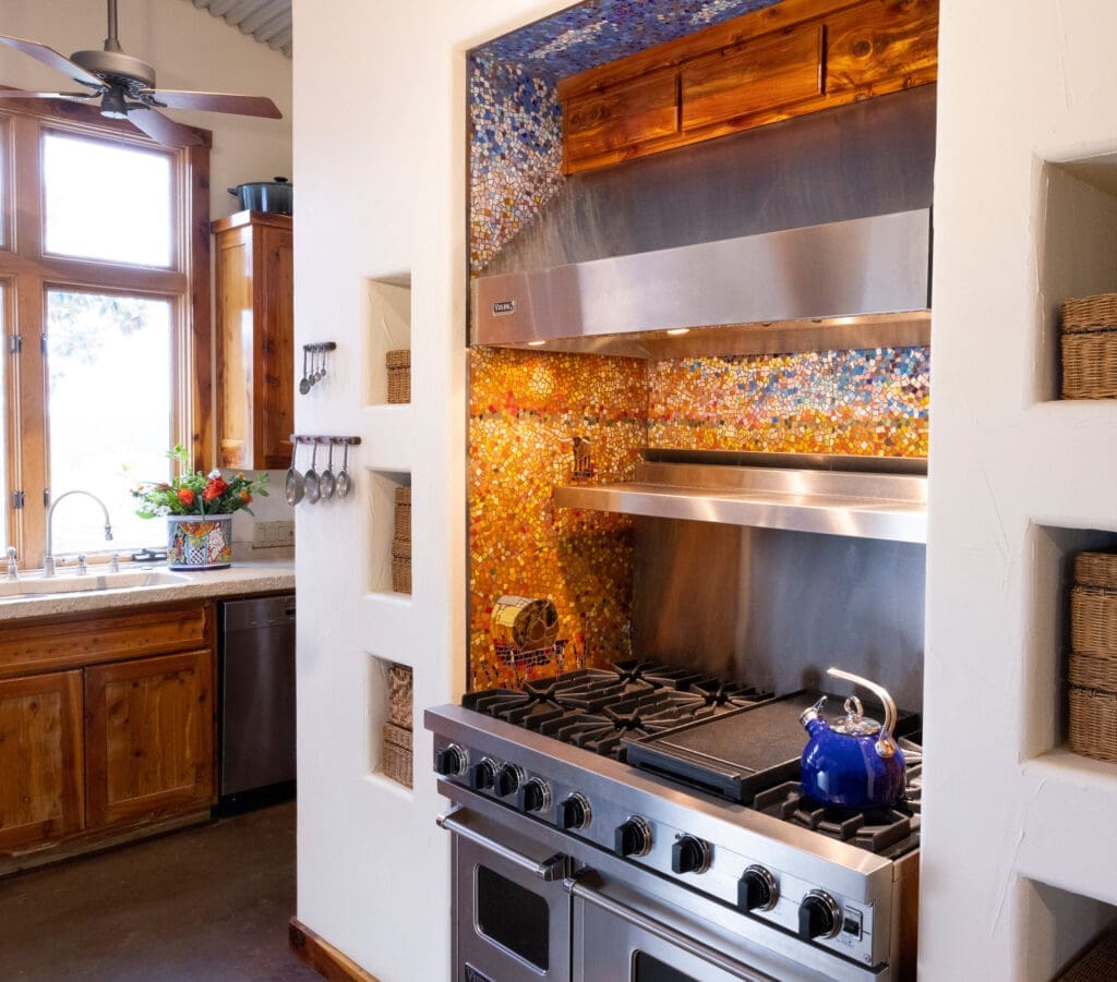 Sunset at the Ranch, Sarah Wandrey Mosaics