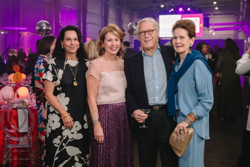 Poppi Massey, Iliana Treviño, Steve & Betty Newton at Houston Arts Alliance's Add On Art Gala (Photo by Johnny Than)