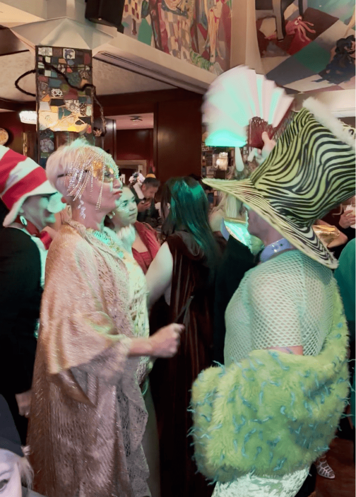 Dancing queens living the night fantastic at the rocking La Griglia final Halloween costume bash at the original in River Oaks Shopping Center. (Photo by Shelby Hodge)