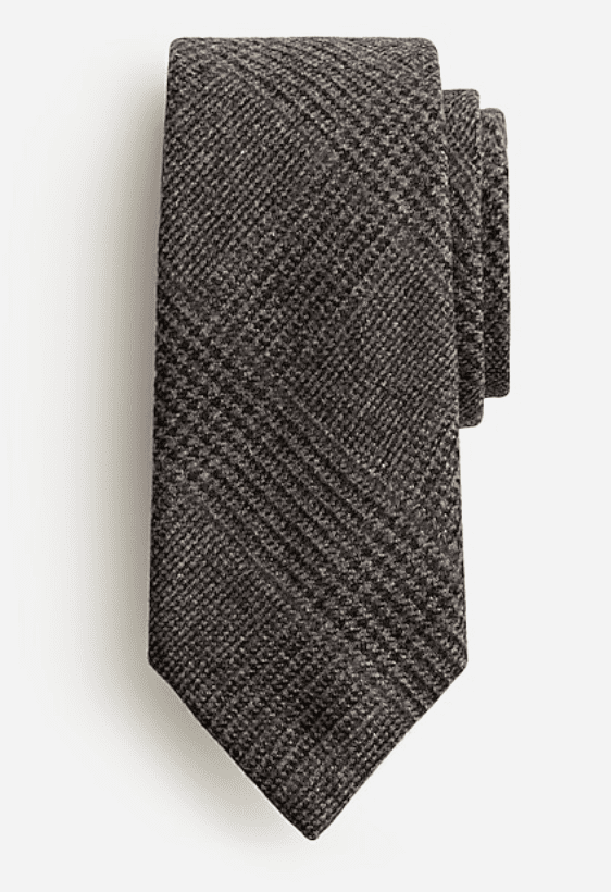J.Crew's Scottish wool-blend in grey glen plaid, currently $64.50, available at select J.Crew stores and Jcrew.com