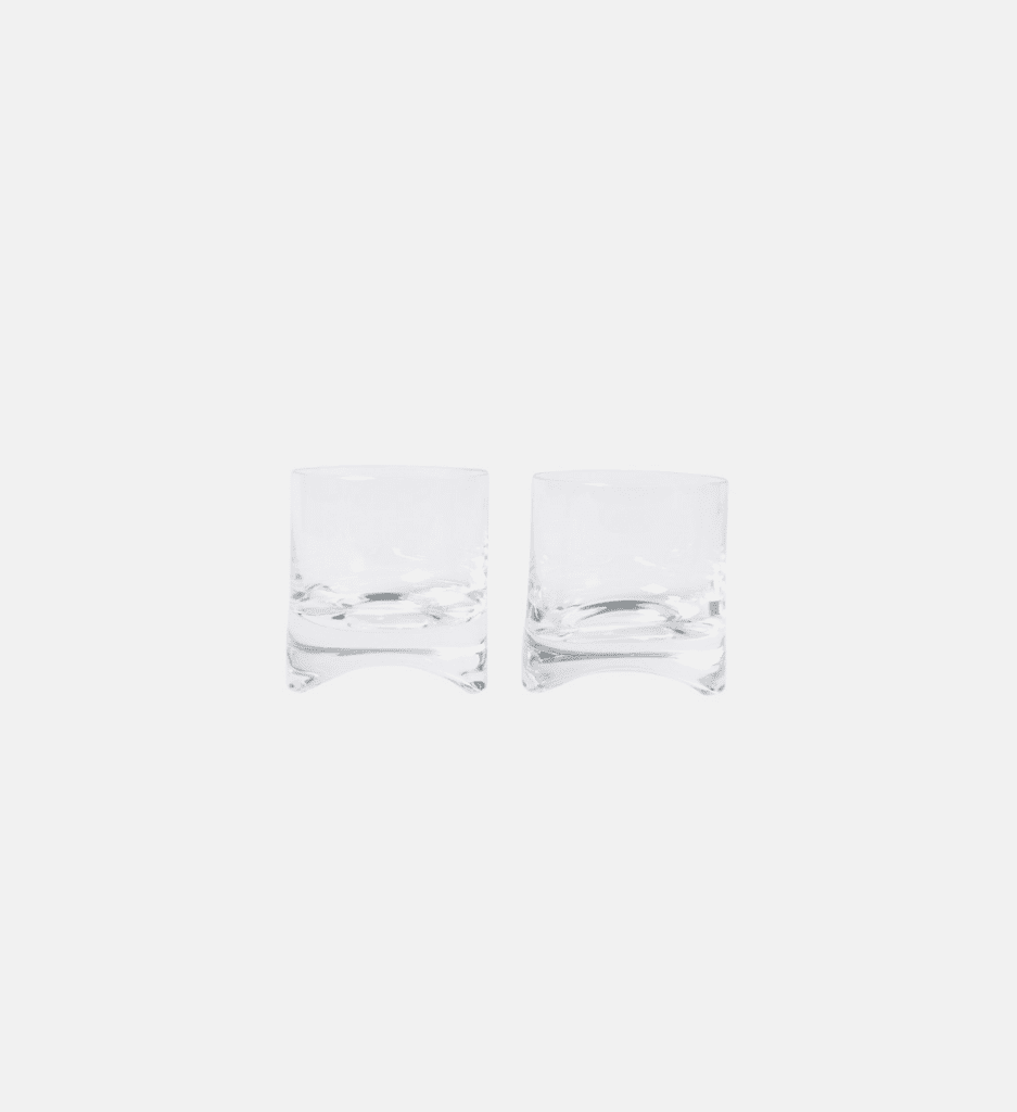 Nude's Arch set (2) of whisky glasses, $85, available at Mytheresa.com