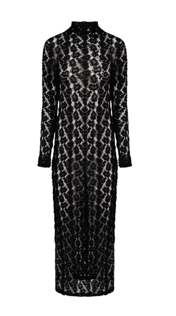 Rohe's lace turtleneck dress ($695), available at Forty Five Ten and fortyfiveten.com