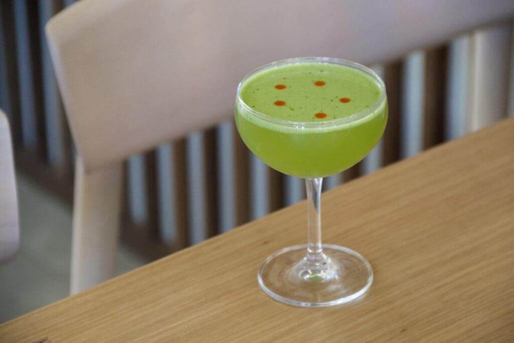 The cocktails at Katami certainly make a colorful impression. (Photo by Casey Giltner)