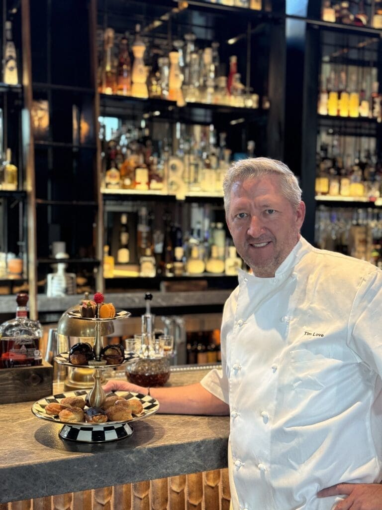 Chef Tim Love hosts afternoon tea at Backstage Club inside La Loteria. (Photo Courtesy of Love Management)