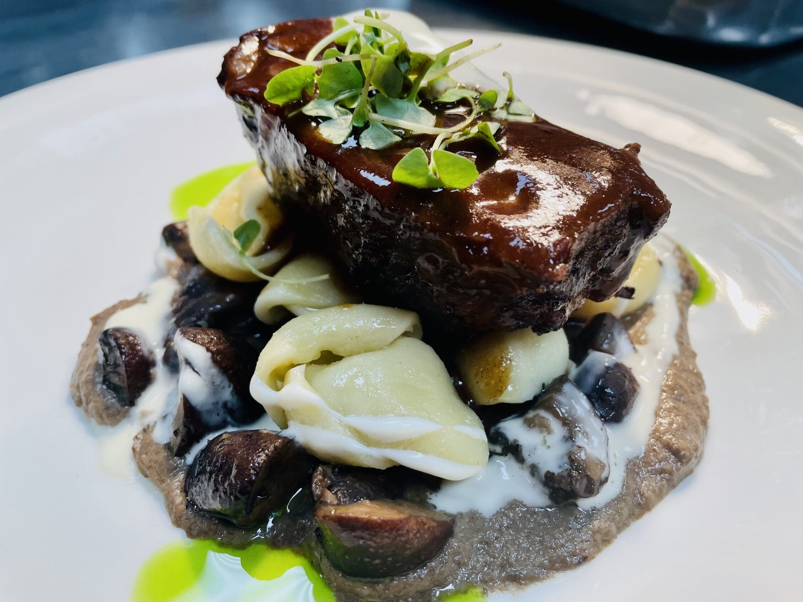 The braised short rib beef stroganoff from Cowboy Prime was featured at the Far Out Feast. (Photo by Courtney Dabney)