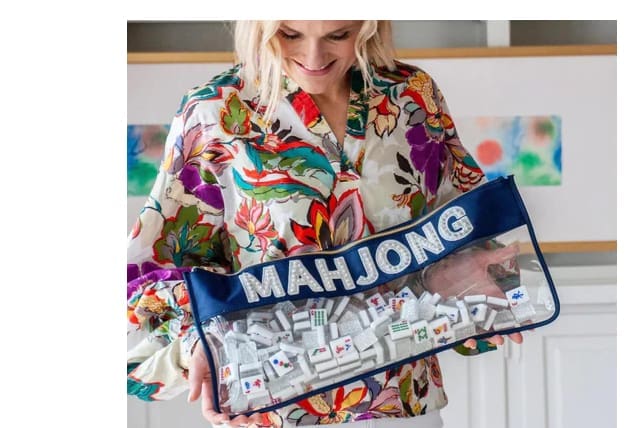 white edit -Southern Pearl Mahjong Bag $50