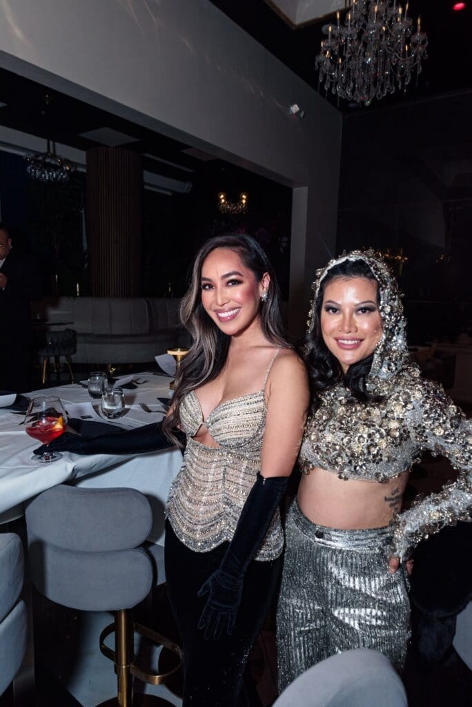 Lan Ho, Thao Nguyen at the 50th anniversary celebration of the fashion Battle of Versailles. (Photo by Torry Sledge)
