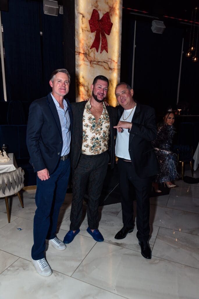  D.J. Warner, Taylor Mills, Rick Hickman at the 50th anniversary celebration of the fashion Battle of Versailles. (Photo by Torry Sledge)