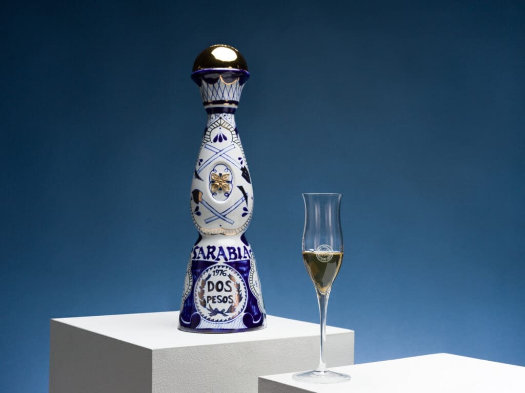 Clase Azul's Master Distiller Viridiana Tinoco created a unique blend of unaged tequila, an añejo tequila aged in Russian oak casks and another añejo tequila aged in amontillado sherry casks.