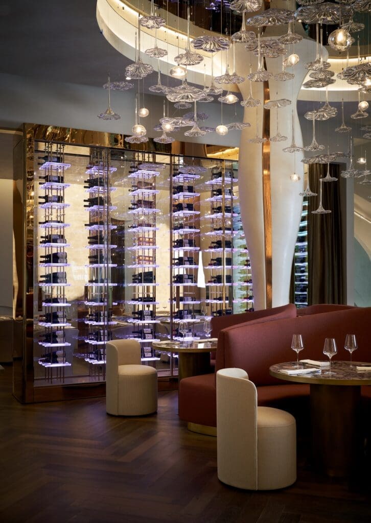 View to the private wine room at Cocody in River Oaks Shopping Center. (Photo courtesy of Nina Magon Studio))