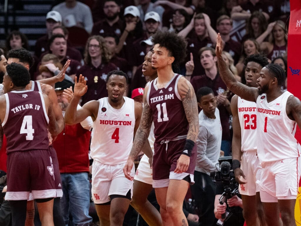 University of Houston beat Texas A&M in the first Halal Guys Showcase, getting a statement win. (Photo by F. Carter Smith)