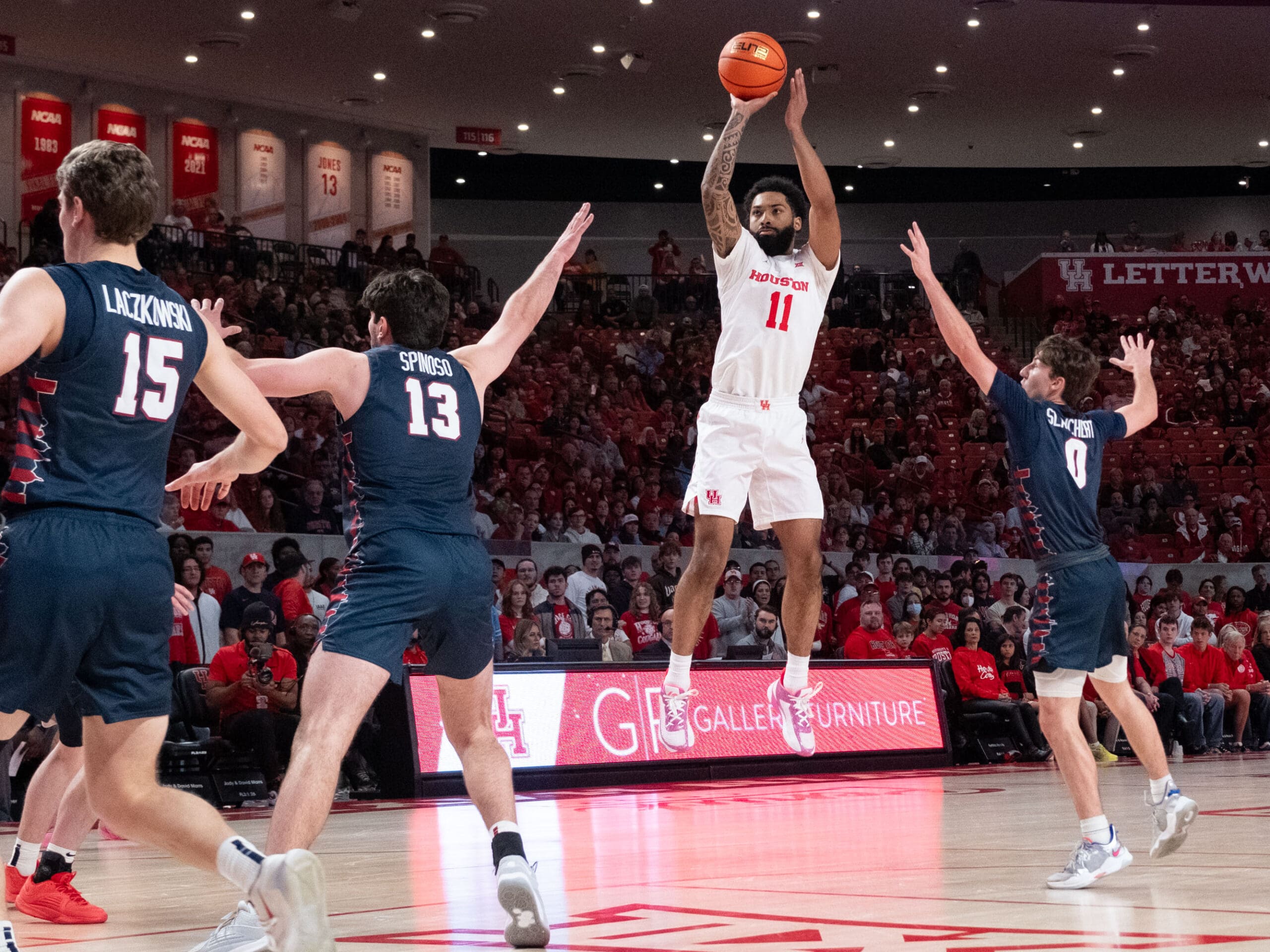 University of Houston Cougars beat the Penn Quakers at the Fertitta Center, Saturday December 13, 2023