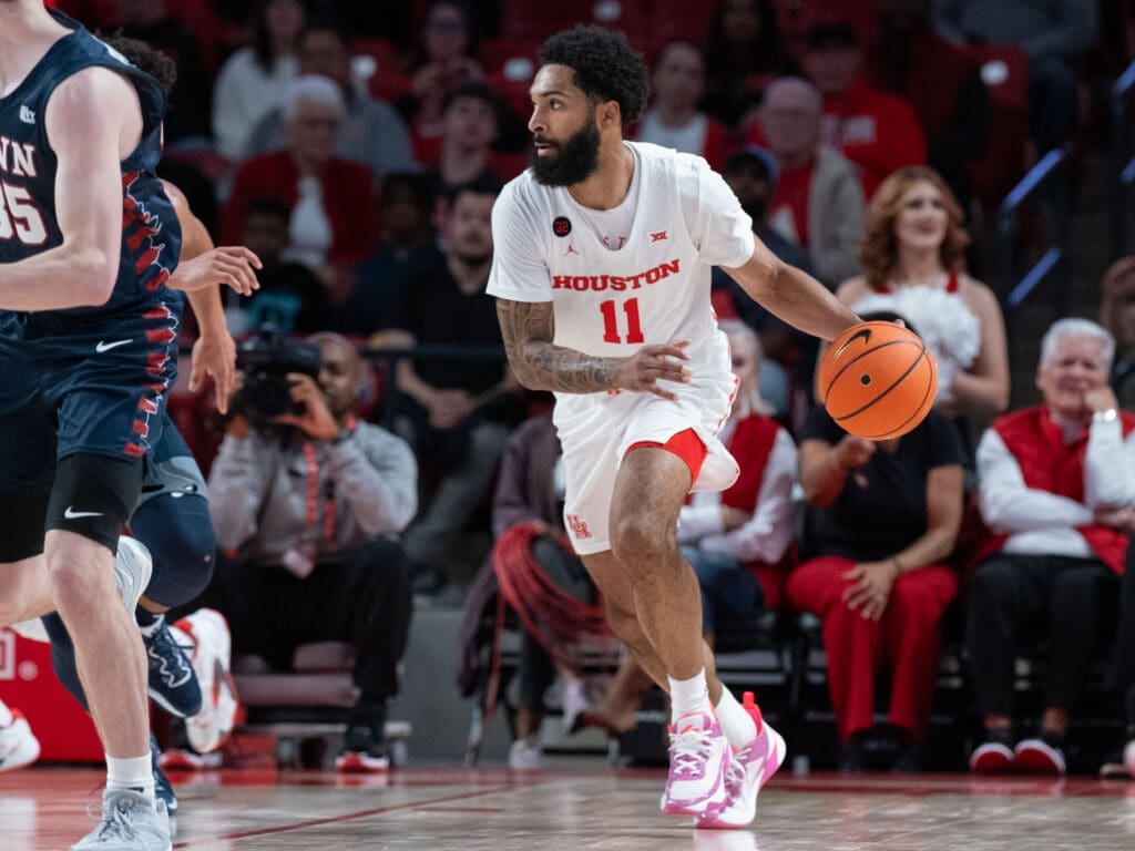 Temple transfer Damian Dunn is finding his way in this UH offense. (Photo by F. Carter Smith)