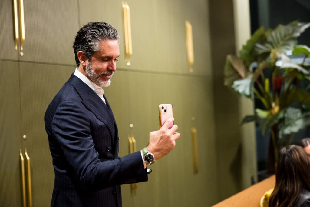 Emilio Guzman at the grand opening of Residences at The Allen. (Photo by Hung L. Truong Photography)