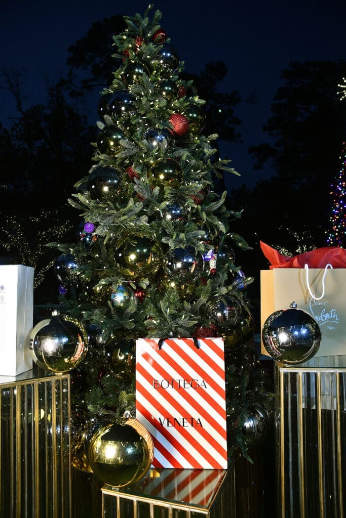 The Galleria Giving Tree at the annual Santa's Elves party benefiting MD Anderson Children's Cancer Hospital