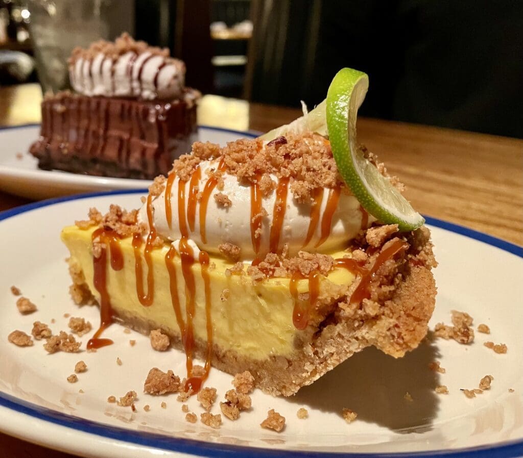 Hudson House - Key Lime pie and chocolate silk pie are both creamy and rich. (Photo by Courtney Dabney)