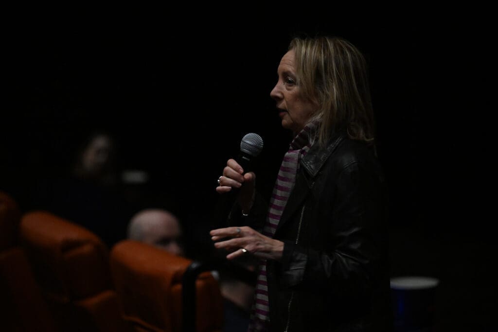 Jamie Bernstein speaking at Houston Chamber Choir "Maestro" preview (Photo by Jeff Grass Photography)