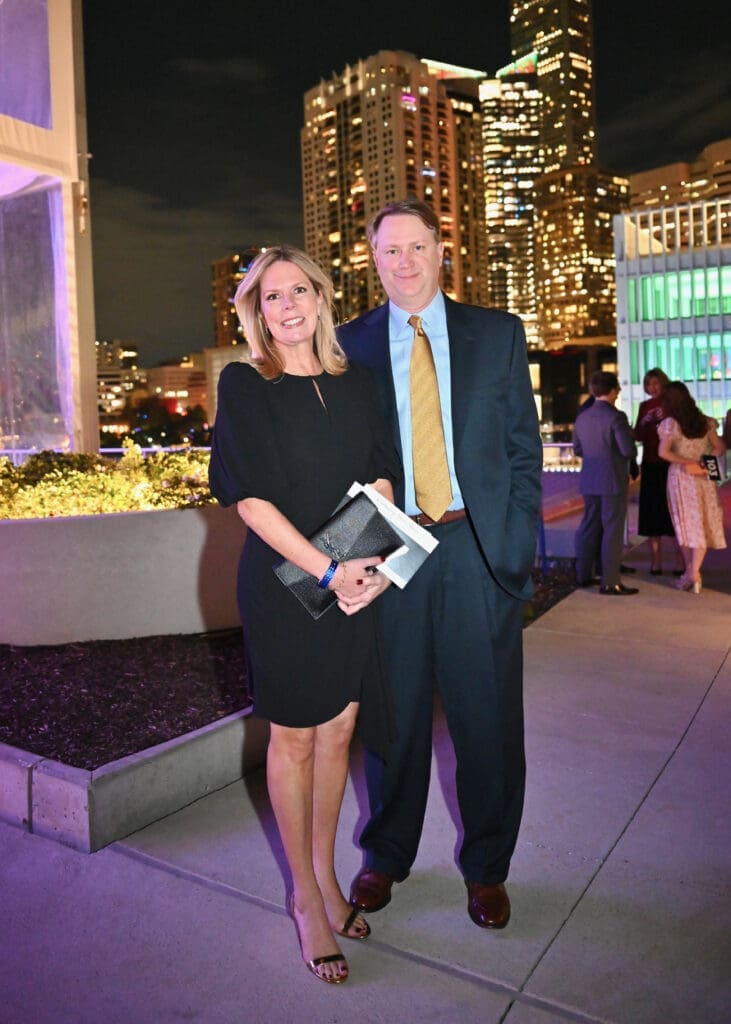 Jennifer & Doak Brown at the Baylor College of Medicine 'Culinary Stars Shine for Cancer Research' dinner at POST Houston (Photo by Alejandro Montoya)