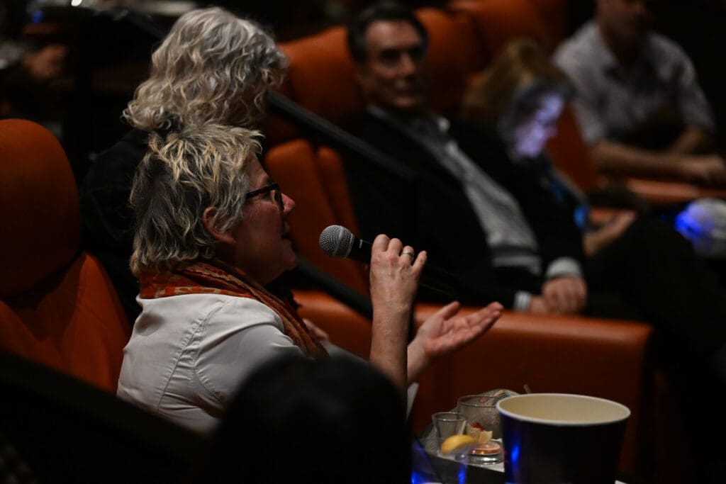 Karen Bernstein, cousin of Jamie Bernstein at Houston Chamber Choir "Maestro" preview (Photo by Jeff Grass Photography)