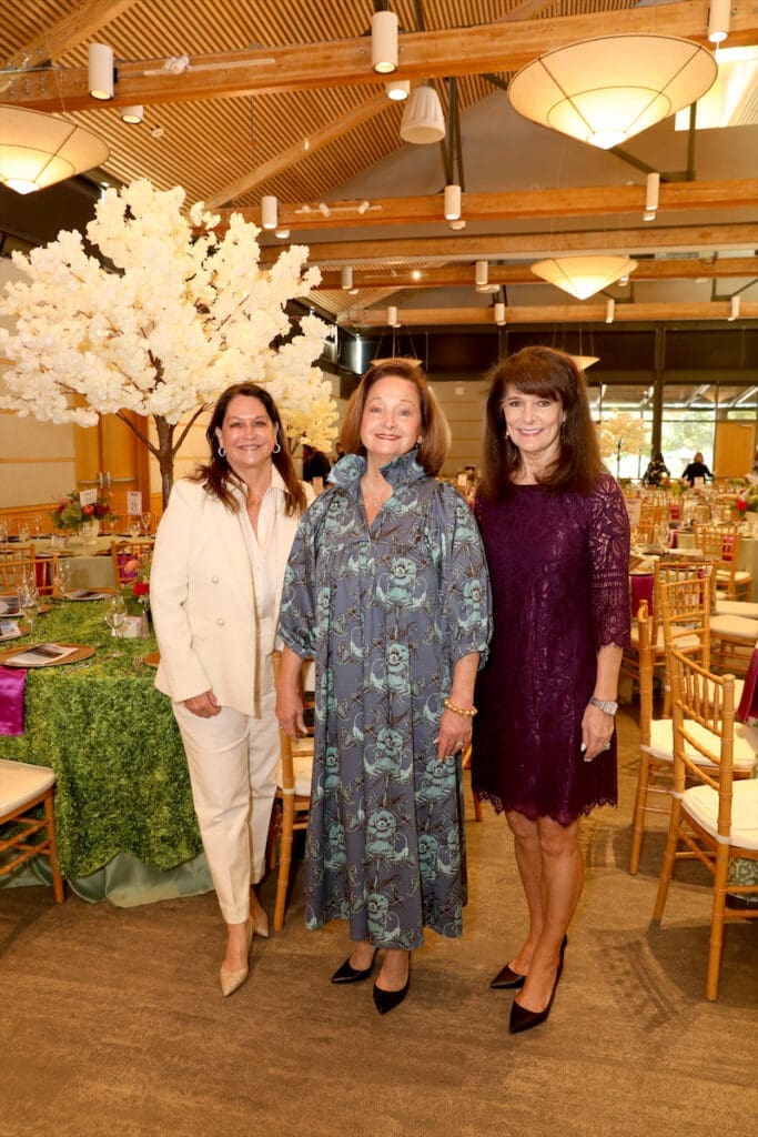 Karen Sargent, president of theWomen’s Council, flanked by co-chairs Mari Epperson (left) and Sharon Ballew (Photo by Rob Wythe)