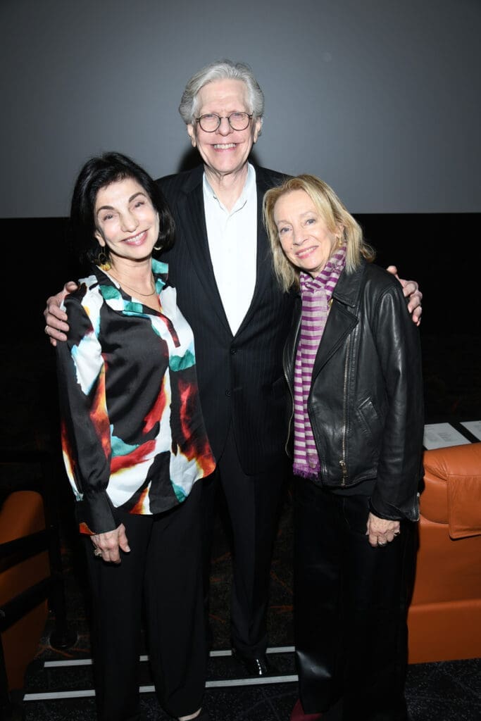 Marianna Parnas-Simpson, Houston Chamber Choir founder and artistic director Robert Simpson, Jamie Bernstein at Houston Chamber Choir "Maestro" preview (Photo by Jeff Grass Photography)
