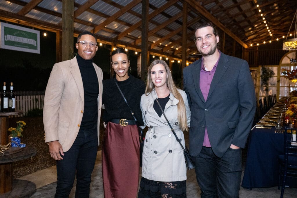 RJ Jenkins, Robyn Jedkyns, Theresa & Jake Voss at the Delicious Alchemy dinner benefiting Recipe for Success (Photo by Michelle Watson)