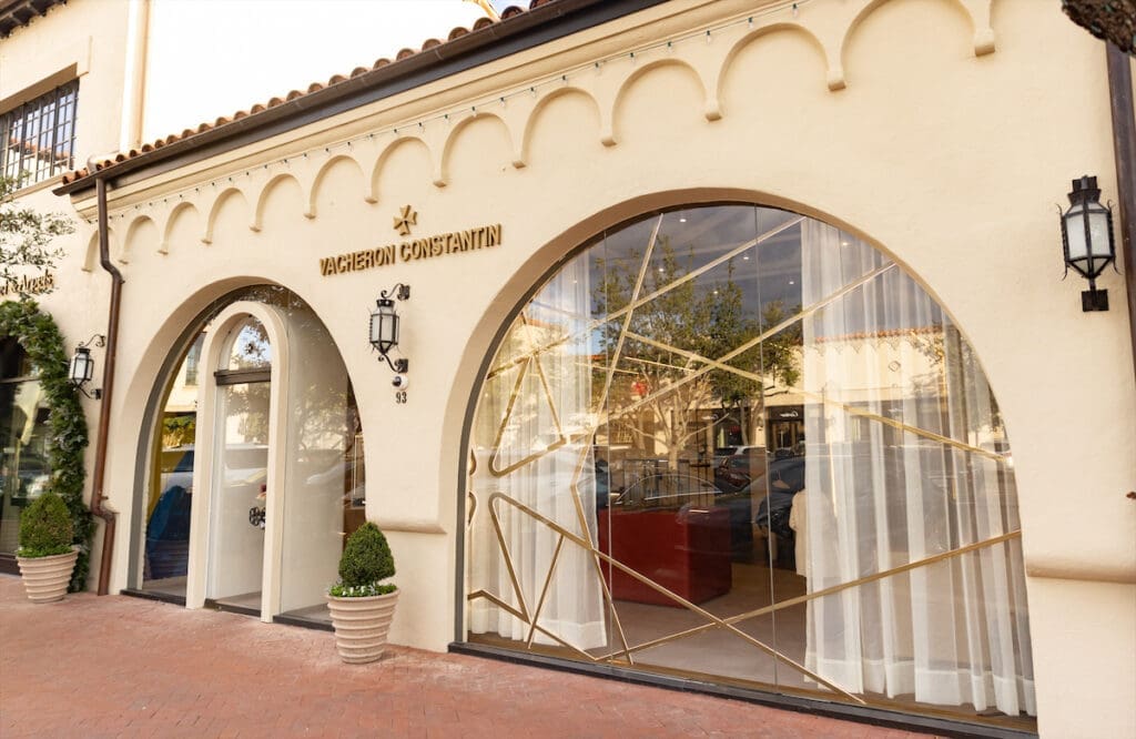 The exterior of Vacheron Constantin in Dallas' historicHighland Park Village. (Photo by Exploredinary)