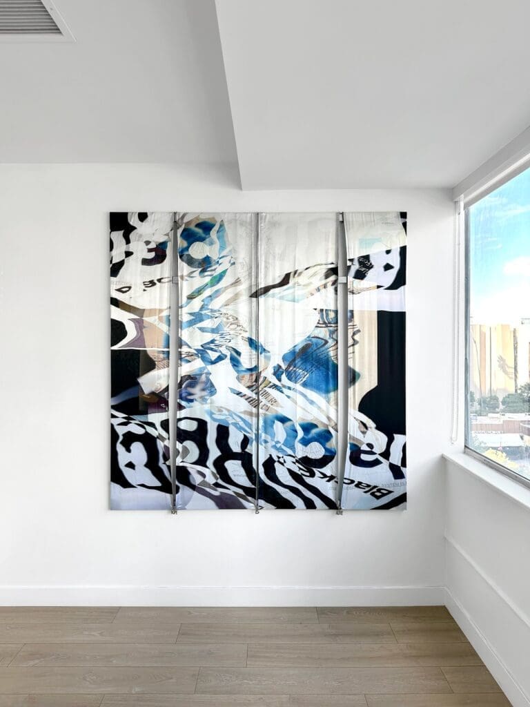 Preston Douglas' "Desire Frequency," 2023, shows his prowess as a painter. (Courtesy the artist) 
