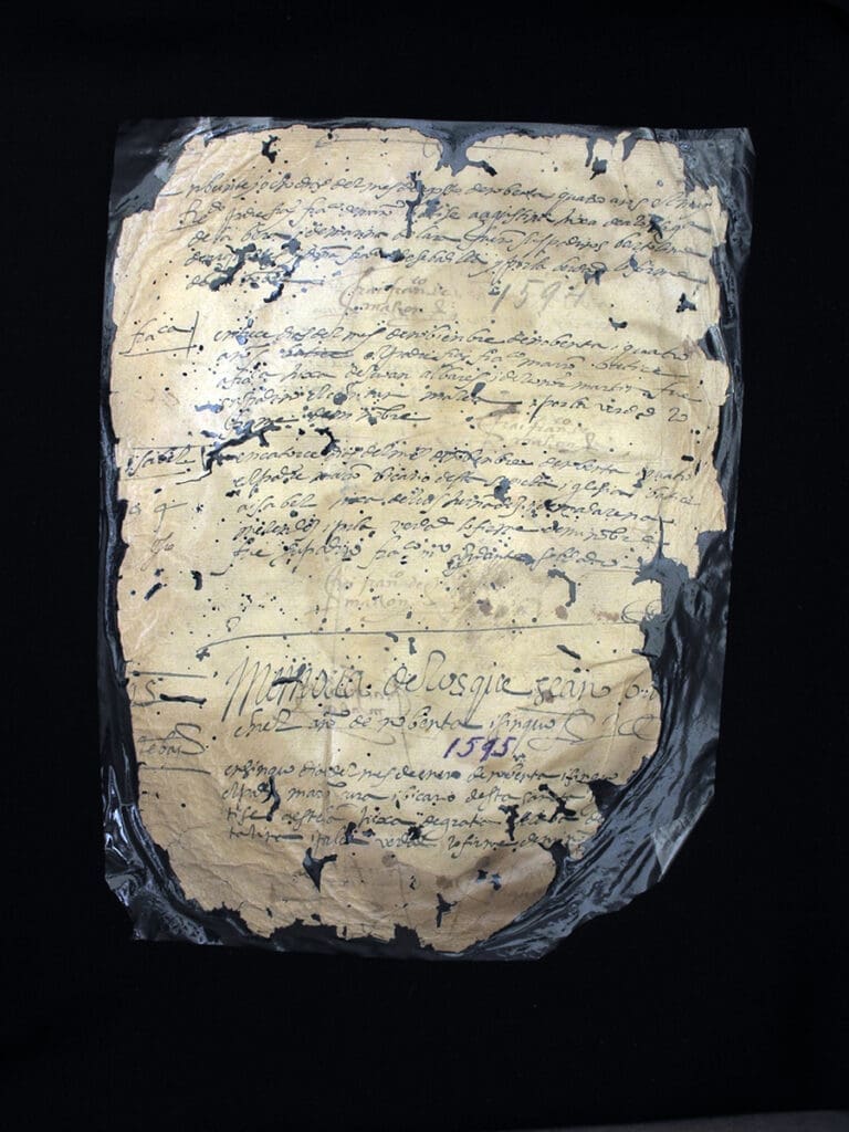 A document for posterity: a 1595 baptism. (Courtesy the Kinsey Collection and Holocaust Museum Houston)