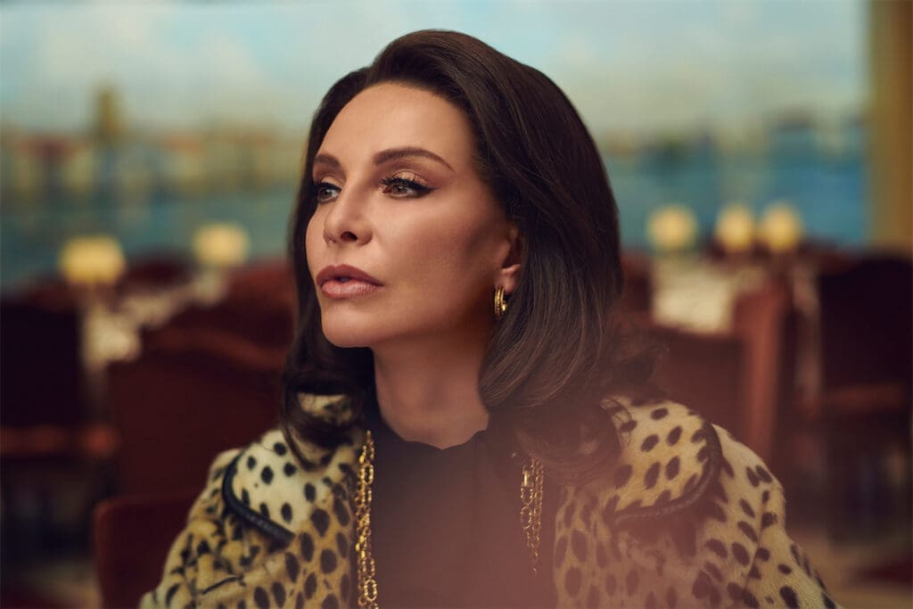 Calista Flockhart as Lee Radziwill (Photo by Pari Dukovic for FX)