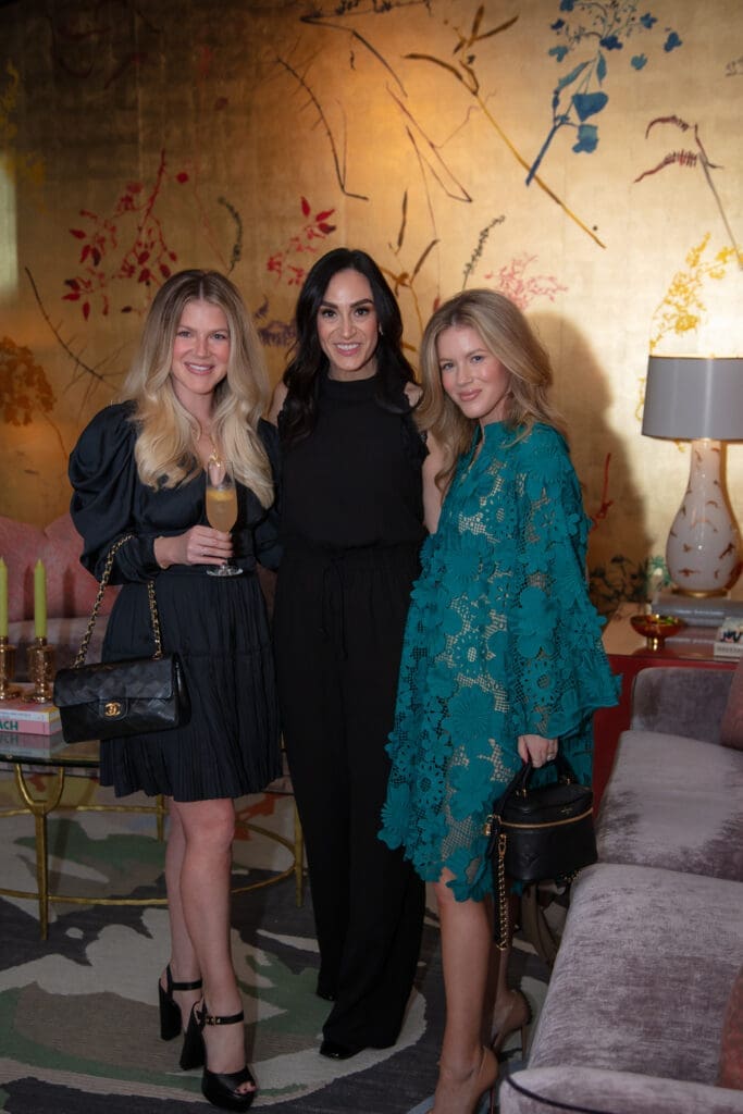 Kailey Fletcher, Brittany Williams, Hailey Daniels at the Akris/PaperCity salute to Houston Ballet's Julie Kent (Photo by Miroma Photography)