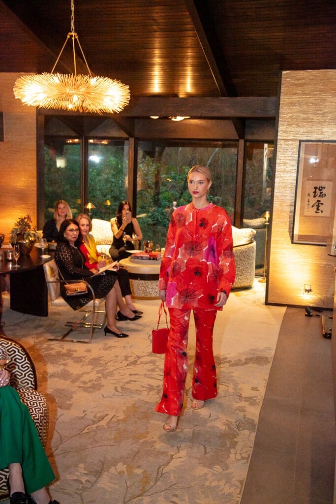 Akris 2024 Spring Summer collection makes its US premiere at the event saluting Houston Ballet's Julie Kent (Photo by Miroma Photography)